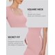 thumbnail image 4 of - Vestido largo acanalado para mujer, vestido de mernidad antes del embarazo, 4 of 5