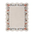 thumbnail image 5 of Lahome 8'x10' Boho Floral Scalloped Area Rug, Machine Washable, Non-Slip Low-Pile Vintage Distressed Design for Living Room, Bedroom, Dining Room Office, Beige, 5 of 11