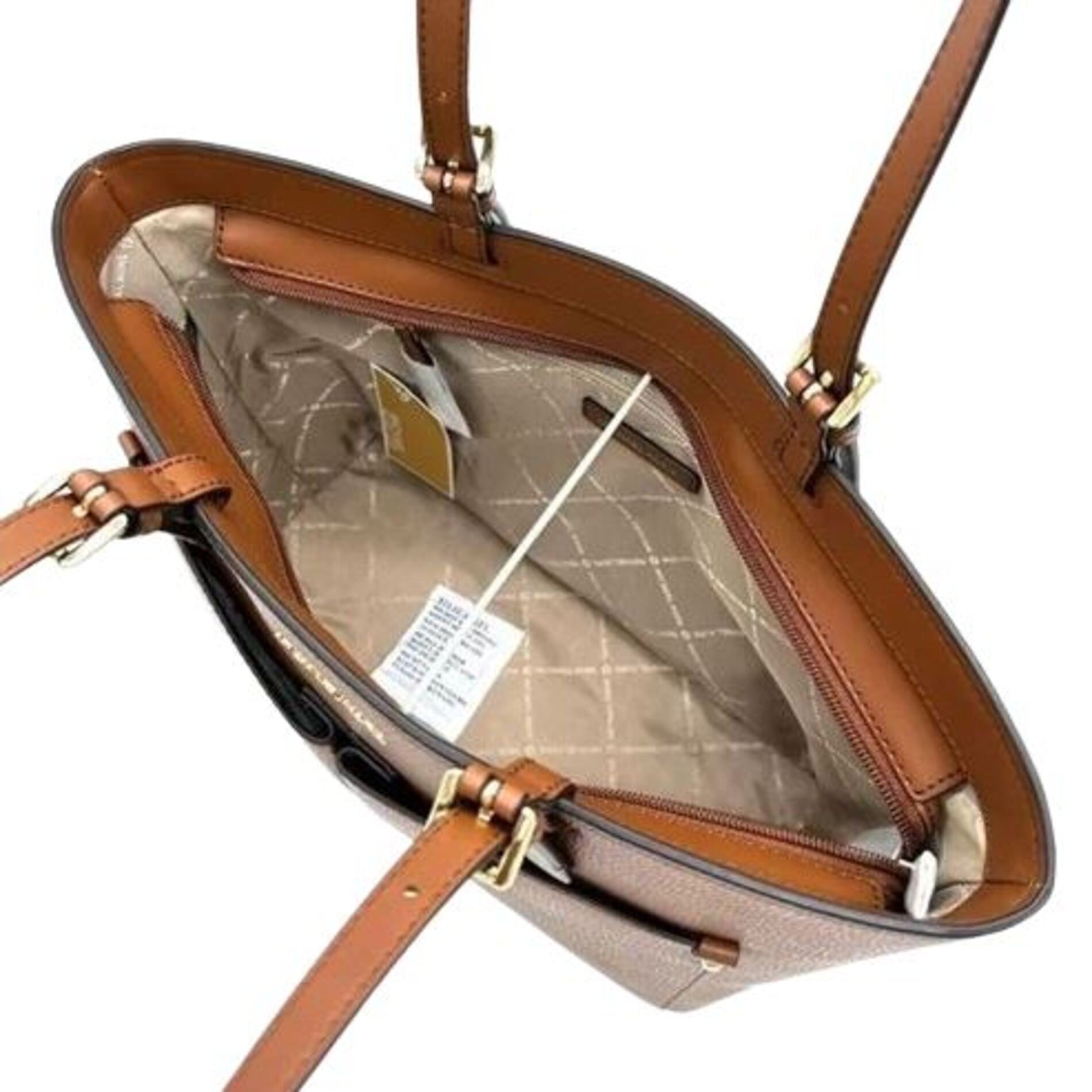 Michael Kors Women's Leather Signature Handbag, Brown