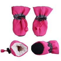 Winter Small Dog Boots Anti-Slip Puppy Shoes Pet Protective Rain Snow Booties
