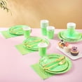 thumbnail image 6 of Green Paper Plates, 168 Pcs Lime Green Plates and Napkins Party Supplies, Birthday Plates Serve 24, for St Patricks Day, Graduation Party Decorations, 6 of 9