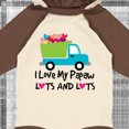 thumbnail image 4 of Inktastic I Love My Papaw Grandchild Boys Long Sleeve Baby Bodysuit, 4 of 5