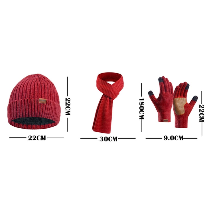 3-in-1 Winter Hat Scarf Glove Set for Women & Men - -Lined  display picture 2