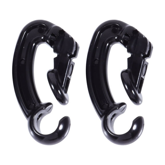 FRCOLOR 2 Pcs Headphone Anti-lost Clip Earbud Clip Accessories 3x1.3cm Black