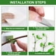 thumbnail image 4 of Soportes autoadhesivos para plantas trepadoras, 50 piezas verdes medianas, material ABS resistente y duradero, diseño multifuncional para paredes y cableado en casa., 4 of 6