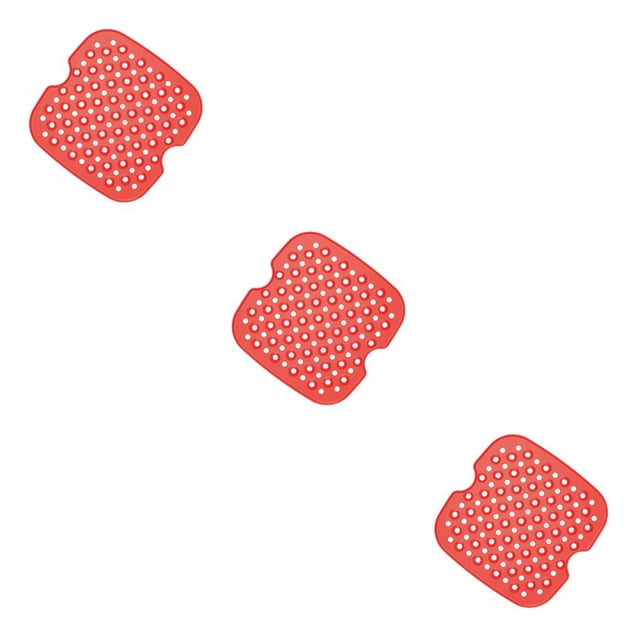 Almohadilla para Freidora de Aire Bearachild Silicona de Alimentaria Rojo Cuadrado 8 pulgadas