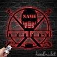 thumbnail image 5 of Handmadetneonsign Hockey Metal Hanger Metal Wall Art Light, Hockey Metal Sign Wall Decor, Sport Metal Decor, 5 of 5