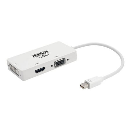 UPC: 0037332210623 | Tripp Lite P137-06N-HDVW Keyspan Mini DisplayPort to VGA DVI HDMI All in One Video Converter Adapter White 6in