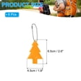 thumbnail image 2 of Uxcell 6Pcs Reflective Keychain Tags Reflective Pendant Reflector Key Ring Safety Reflector Christmas Tree Shape Gold, 2 of 7