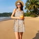 thumbnail image 3 of Fotbe Tortilla Vestido de Verano sin Mangas para Mujer – Vestido Midi Línea A, Estilo Camiseta Floral, Vestido Playero Casual y Fluido, 3 of 7