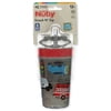 Nuby Boys' Snack N Sip 9 Oz. Construction Cup With Straw - gray multi, one size