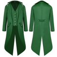 thumbnail image 1 of Men Middle Ages Ancient Swallowtail Coat Long Dress Tailcoat, 1 of 1