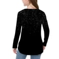 thumbnail image 6 of Hxshgdsn Girls Strip T Shirt Long Sleeve Crew Neck Pullover With Side Slit Hem Trendy Soft Comfy Tops Black 1 11 Years, 6 of 7