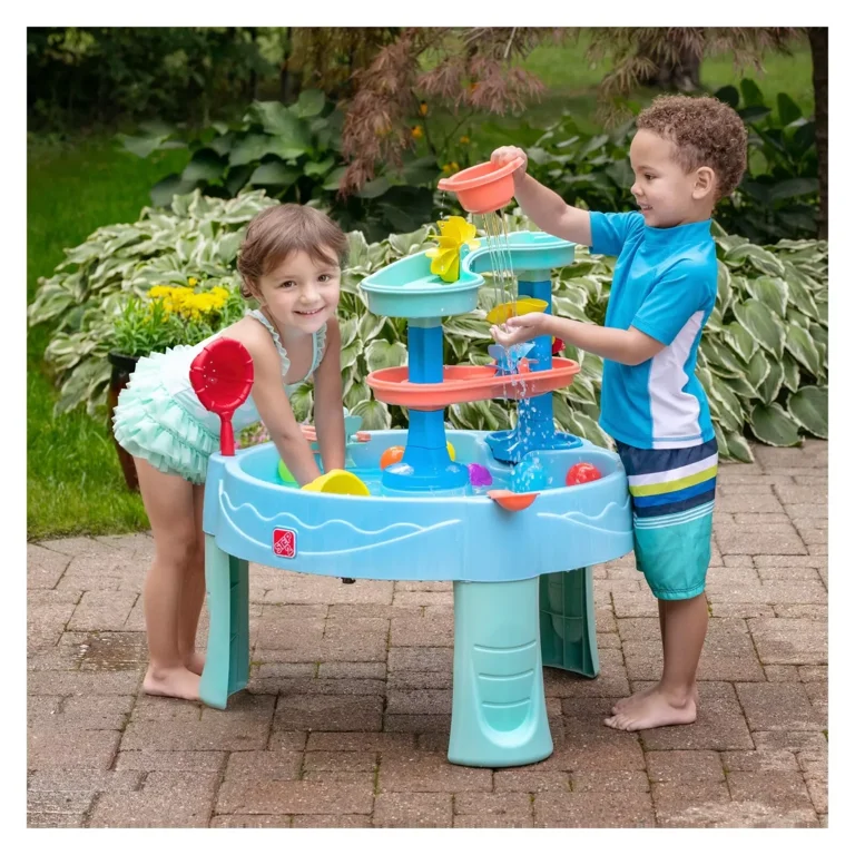 イクウェル　STEP2 Step2 Double Spin & Showers Water Table – Outdoor Toddler