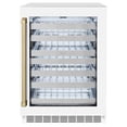 thumbnail image 2 of ZLINE Autograph Edition 24 in. Touchstone Dual Zone 44 Bottles Wine Cooler With White Matte Glass Door And Champagne Bronze Handle (RWDOZ-WM-24-CB), 2 of 2