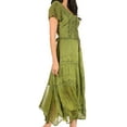 thumbnail image 3 of Sakkas Marigold Embroidered Fairy Dress - Green - One Size Regular, 3 of 6