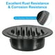 thumbnail image 4 of Cubierta de Ventilación Redonda Uxcell de 4", Rejilla de Acero Inoxidable con Persiana para Ductos de Ventilación, Negra, 4 of 6