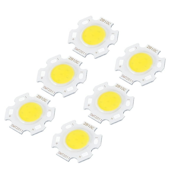 Uxcell 20mm 10W 260mA Energy Saving COB LED Light Chip Beads Neutral White 15 Pack