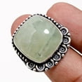 thumbnail image 2 of Prehnite Gemstone Adjustable Ring Handmade Unique Design Dainty Jewelry MXR 6711, 2 of 2