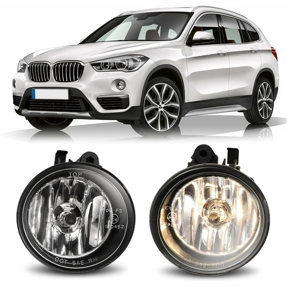 Fog Lights for 2016-2019 BMW X1,2018-2021 BMW X2,2011-2017 BMW X3 w/o Adaptive Headlamps,2015-2018 BMW X4 w/o Adaptive Headlamps,with H8 12V 35W Halogen Bulbs,Clear Lens