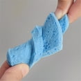 thumbnail image 3 of Piel limpiadora esponja profunda limpia celulosa esponja facial en forma de corazón cara limpieza esponjas suaves exfoliantes almohadillas Paquete azul de 10 Speravity CE001648-03, 3 of 7