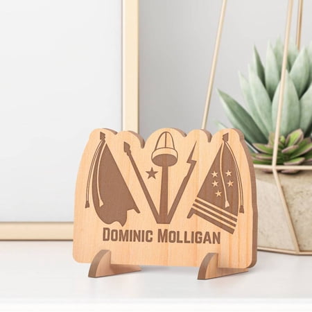 Personalized US Army Flag Wooden Military Gift Card