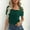 Green, variant on TMOYZQ Women's Short Sleeve Tunic Tops Casual Summer Cold Shoulder Blouse Shirts
