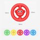 thumbnail image 2 of Vogacara Grip Ring Silicone Ejercitadores Portable Home Office Workout Fitness Educativo Juguete de descompresión Entrenador para adultos Juguetes Educativos Púrpura, 2 of 6