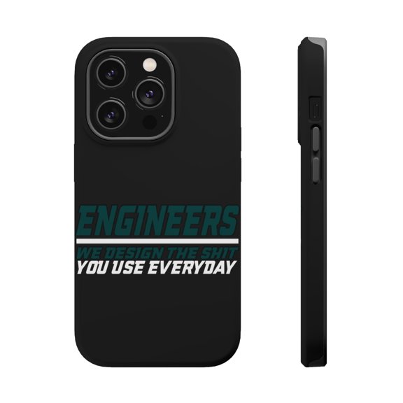 DistinctInk Tough Case for Apple iPhone 15 PRO (6.1" Screen), Compatible with MagSafe Charging - Engineers Design What You Use Everyday