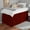Burgundy Solid, variant on Dorm Bed Skirt - Extra Long College Dorm Bed Skirt 46" Drop - 100% Microfiber Ruffled Dorm Sized (39" x 80") College Bed Skirts, Elastic Bed Skirt for Easy Fitting - Sage Solid, Twin-XL Size.
