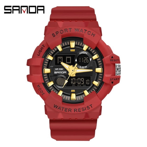 Explojoy Men's Fashion Military Digital Watch – 30M Waterproof LED Sports Wristwatch with Electronic Display