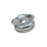 Vibrant 2.75in OD Aluminum Weld Bungs w/ Anodized Black Aluminum Threaded Cap (incl. O-Ring) main image 1