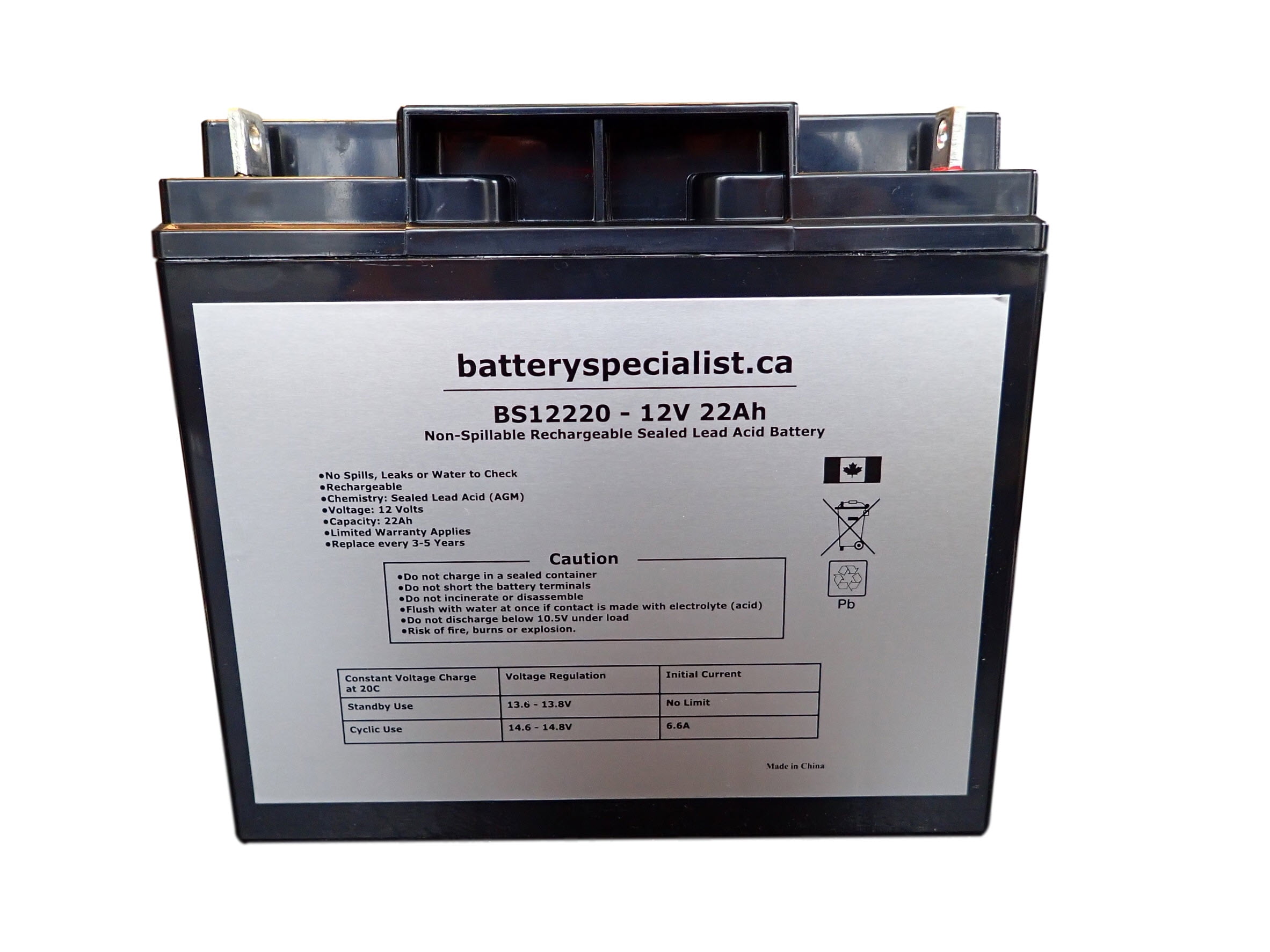 This is an AJC Brand Replacement Portalac PE12V17 12V 22Ah UPS Battery