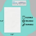 thumbnail image 2 of 1.5 Mil Clear Flat Open Top Poly Bags LDPE Packaging - 7.5"X7.5" & (100 Bags), 2 of 7