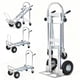 thumbnail image 1 of QinaQin Diablito plegable 3 en 1 de aluminio con doble rueda y capacidad de 1000 lb, carrito convertible para mudanza, reparto, almacén u hogar, 1 of 9