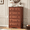 Cherry1, variant on Winkalon 6 Drawer Dresser for Bedroom, Chest of Drawers Wood Storage Cabinet for Living Room,Black