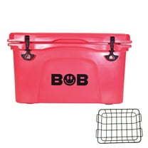 BOB THE COOLER CO 50QT "The El Amigo" Leak-Proof Hard Cooler with Heavy Duty Handle & Built In Lid Latching Bottle Openers - Fits 60 12oz Cans for the Beach, Camping, Tailgating, Sports, & More