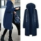 thumbnail image 2 of Sudadera con capucha abierta con cremallera cálida suelta para mujer, abrigo largo, chaqueta, prendas de vestir Ormromra CJWUS-3597, 2 of 6