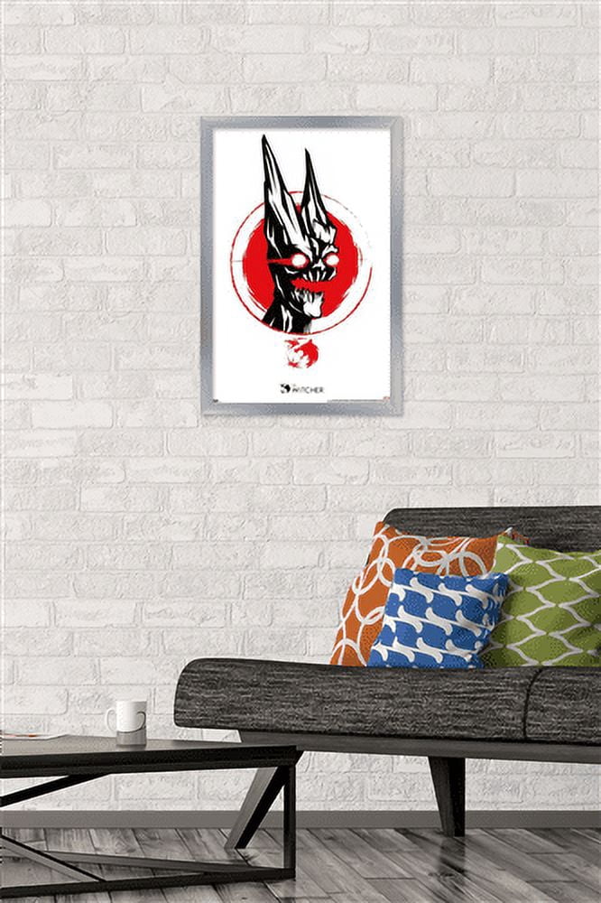 Netflix The Witcher Season 2 - Chernobog Wall Poster, 14.725" x 22.375", Framed