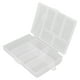 thumbnail image 5 of Caja organizadora transparente de 6 rejillas caja de almacenamiento de joyas con tapa de sellado para cuentas de manualidades de bricolaje caja de almacenamiento de plástico ANGGREK Otros, 5 of 8
