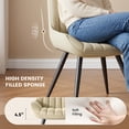 thumbnail image 5 of Hawsaiy 7 Piece Extendable Dining Table Set for 6, 47.24"-63" Round to Oval Kitchen Dining Room Table with Storage Shelf & Upholstered Dining Chairs, Modern Wood Dining Table Set for Apartment, 5 of 11