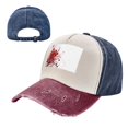 thumbnail image 7 of Blood Splatter Distressed Baseball Cap Dad Hats for Men Women Vintage Trucker Hat Low Profile Ball Caps, 7 of 7