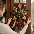 thumbnail image 6 of Festive Quilted Christmas Door Hanging DIY Sewing Kit; 3D Padded Patchwork Set for Beginners, Complete Fabric Kit for Front Door, Mantel, Wall, Office Decor, Gift for Craft Lovers,Christmas tree, 6 of 6