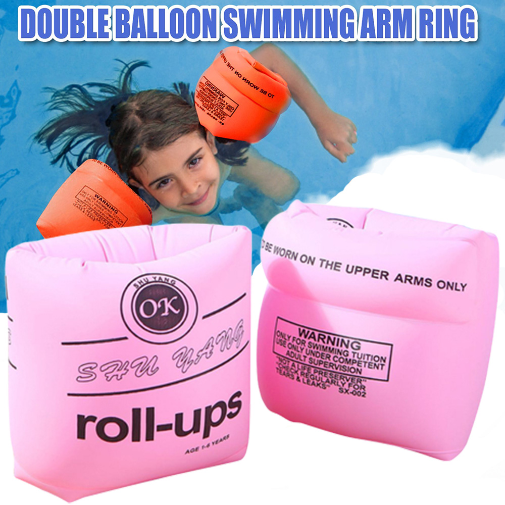 Elbourn Kids Adult Swimming Arm Float Rings,PVC Arm Floaties Inflatable
