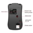 thumbnail image 3 of TORUBIA Bluetooth Mouse 2.4G Wireless Ergonomics Optical Mouse 1600DPI Rechargeable Mouse (Black), 3 of 7