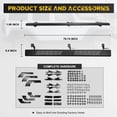 thumbnail image 5 of Side Steps Fit for 2019 2020 2021 2022 2023 2024 2025 2026 Jeep Gladiator JT 4 Door,Alloy Steel Running Board Replacement Accessories, 5 of 12
