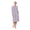 Bright White Viney Floral, variant on Women’s Long Sleeve Stretch Velour 44" Sleepwear Nightgown, Sizes XS-5X