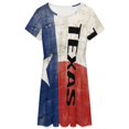thumbnail image 3 of Texas Symbol Women's Dress Short Sleeve Summer Sundress Summer Women Clothes, 3 of 7