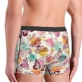 thumbnail image 4 of Kdxio Men's Boxer Briefs with Butterflies and Roses Print - Comfortable and Breathable Underwear for Everyday Wear, 4 of 7