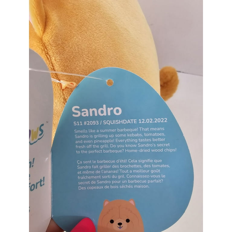 ⑪ちゃこ 様 DROPPDRÄLL + choucho Kellytoys Squishmallow 11 Inch Fluffy Pet Sandro the Tan Chow Chow